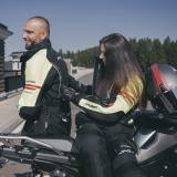 Pánská moto bunda W-TEC Ventura  černá-fluo žlutá  XXL