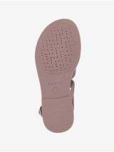 Růžové dámské kožené sandály Geox