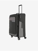 Sada tří tmavě šedých cestovních kufrů a tašky Travelite Viia 4w S,M,L + Duffle Anthracite