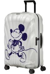 Samsonite Skořepinový cestovní kufr C-lite Disney Spinner 68 l - stříbrná