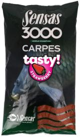 Sensas Krmení 3000 Carp Tasty 1kg Příchuť: Strawberry