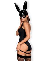 Sexy kostým Obsessive zajíčka Bunny - pětidílný set Černá L-XL