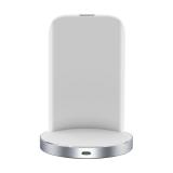 Stojánek pro bezdrátové nabíjení Cellularline Wireless Fast Charger Stand+Fast Charge adaptér 10W, bílý