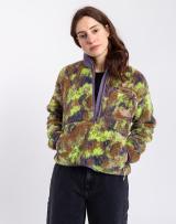 The North Face W Extreme Pile Pullover Utility Brown Stippled Camo Print L
