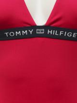 Tmavě růžové jednodílné plavky Tommy Hilfiger