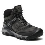 Trekingová obuv Keen - Ridge Flex Mid Wp M 1024911 Magnet/Black