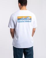 Tričko Patagonia M's Boardshort Logo Pocket Responsibili-Tee White