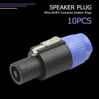 10 ks Audio reproduktor kabel Plug Adapter 4-pol