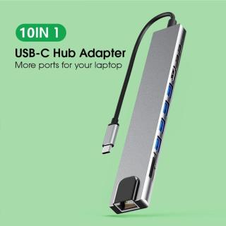 10 v 1 Usb C hub s ethernetem kompatibilní s Hd