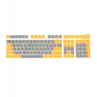 108dílné klávesy klávesnice žlutá, tmavě šedá