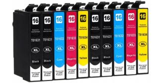 10x Inkoust pro Epson WF-2010W WF-2510WF T1631-34 XL