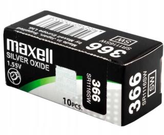 10x Stříbrná baterie Maxell 366 SR1116SW