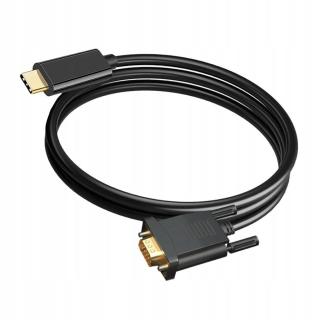 1M adaptér Usb typu C na Vga 1080P 10 Gb/s