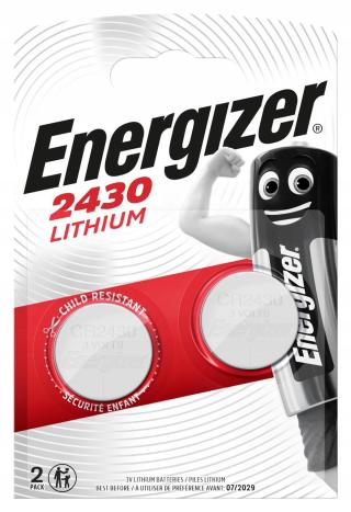 2 pastilkové lithiové baterie Energizer CR2430