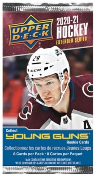 2020-21 Upper Deck Extended Series Retail booster - hokejové karty