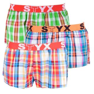 3PACK dámské trenky Styx sportovní guma vícebarevné   S