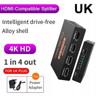 4K 2K kompatibilní s Hdmi Splitter Hd 1080P 1 ve 4 výstupech