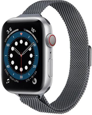 4wrist Ocelový milánský tah pro Apple Watch - Space Grey 38/40/41 mm