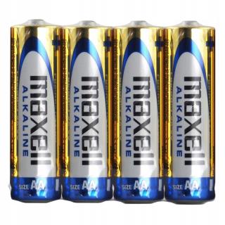 4x alkalická baterie Maxell R6 MN1500 1,5V