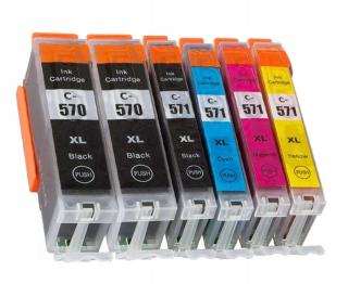 6x Zde K Drukarku Canon Pixma MG7750 Chip XL