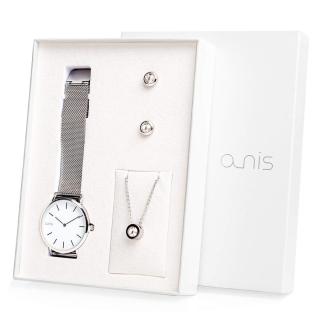 A-NIS Set hodinek, náhrdelníku a náušnic AS100-01