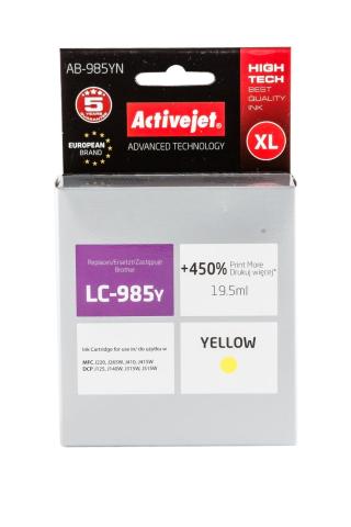 Activejet LC985Y Yellow AB-985 DCP-J315 J140W J125
