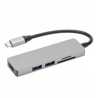 Adaptér 5 v 1 typu C na Hdmi 2 Usb 3.0