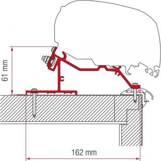 Adaptér na střechu karavanu Dethleffs, Fendt, LMC/TEC délka 3,75 m