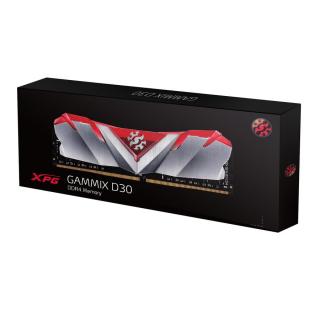 Adata XPG D30/DDR4/8GB/3600MHz/CL18/1x8GB/Red/Silv