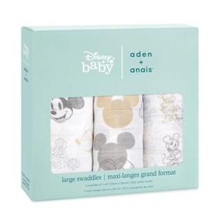 Aden + anais™ puk ubrousky Mickey Mouse + Minnie Mouse 3-pack