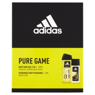 Adidas Pure Game - deodorant s rozprašovačem 75 ml + sprchový gel 250 ml