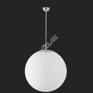 ADRIA P5 závěsné skleněné svítidlo nerez broušená / bílá IP40 3000 K 48W LED DALI - OSMONT