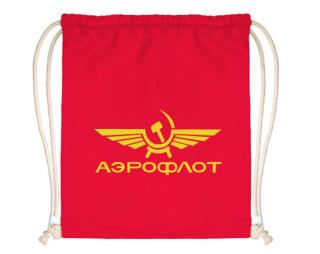 Aeroflot Celopotištěný vak na záda