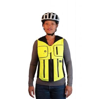 Airbagová vesta pro cyklisty Helite B'Safe  zeleno-žlutá  S