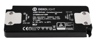 AKCE Deko-Light LED-napájení FLAT, CC, UT500mA/12W konstantní proud 500 mA IP20 2-24V DC 1,00-12,00 W - LIGHT IMPRESSIONS