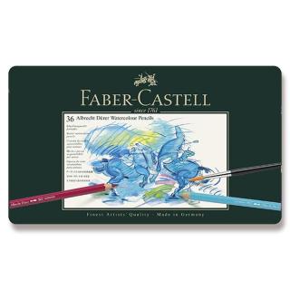 Akvarelové pastelky Faber-Castell Albrecht Dürer plechová krabička, 36 barev