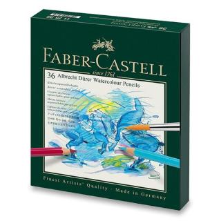Akvarelové pastelky Faber-Castell Albrecht Dürer studio box, 36 barev