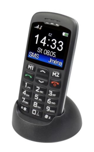 Aligator mobilní telefon A670 Senior Black