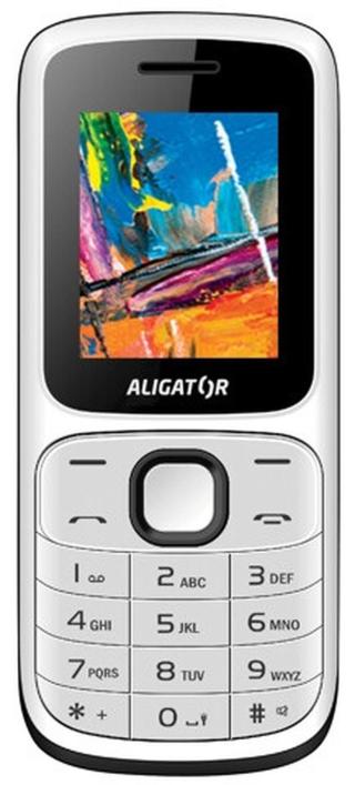 Aligator mobilní telefon D210, White/black