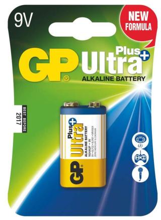 Alkalická baterie gp ultra plus 6lf22 (9v), 1 ks v blistru
