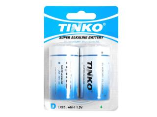Alkalická baterie Tinko LR20 D 2ks/blistr.