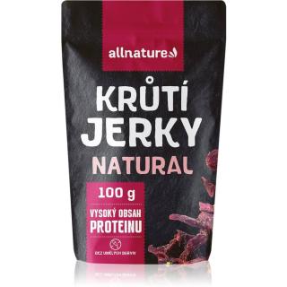 Allnature Krůtí jerky Natural sušené maso krůtí 100 g