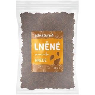 Allnature Lněné semínko hnědé semínka 500 g