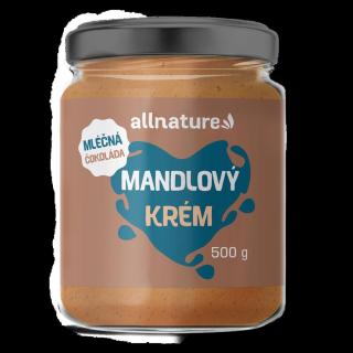 ALLNATURE Mandlový krém s mléčnou čokoládou 500 g