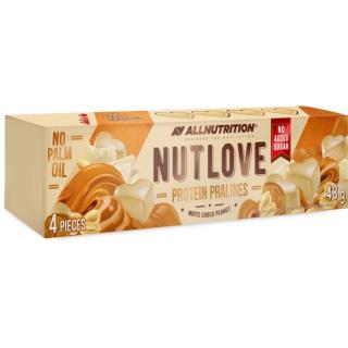 Allnutrition Nutlove Protein Pralines čokoládové pralinky s proteinem White Choco Peanut 48 g