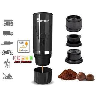 Alltrucker Cestovní USB kávovar pro kapsle Nespresso, mletou kávu