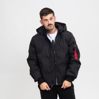 Alpha Industries Hooded Logo Puffer S