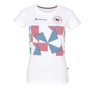 ALPINE PRO Koshinga Bílá Dámské Triko Z Olympijské Kolekce XL