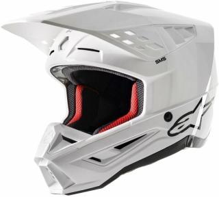 Alpinestars S-M5 Solid Helmet White Glossy L Přilba