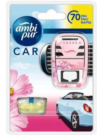 Ambipur AmbiPur Car strojek + Flowers & Spring 7 ml